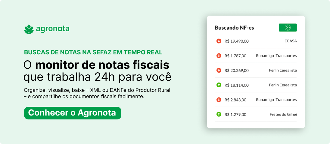 monitor de notas fiscais em tempo real - agronota